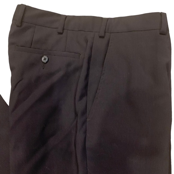 PAL ZILERI Mens Flat Front Wool Pants - Picture 8 of 13
